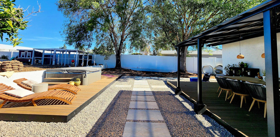 Two Decks, One Backyard: How to Split Your Yard Into a Dining Zone and a Hot Tub Retreat