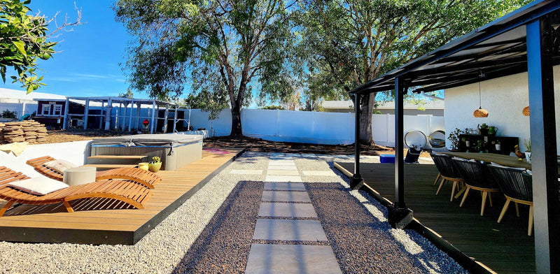 Two Decks, One Backyard: How to Split Your Yard Into a Dining Zone and a Hot Tub Retreat
