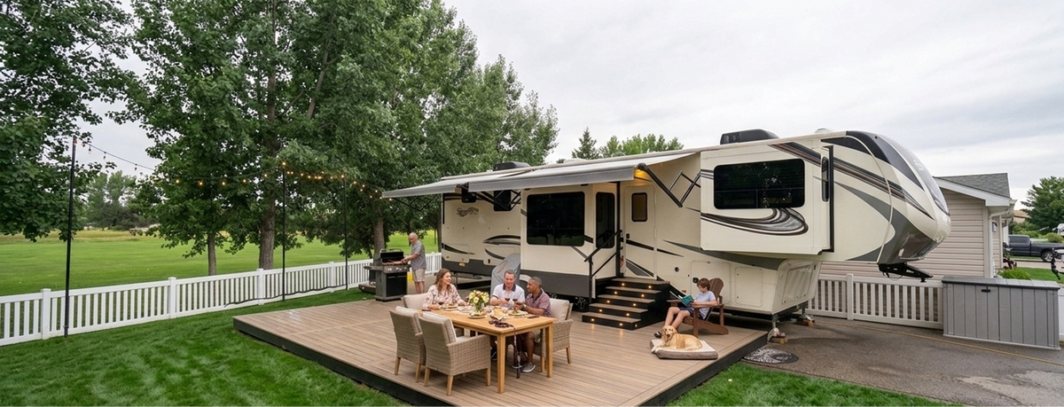 RV Deck Kits | Portable Modular RV Porch | blokDEK
